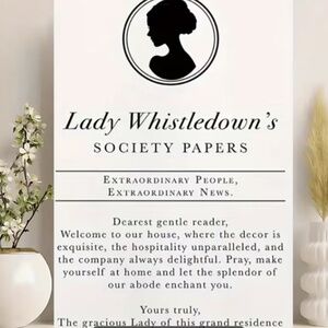 Bridgerton’s Lady Whistledown’s Society Papers Canvas Print